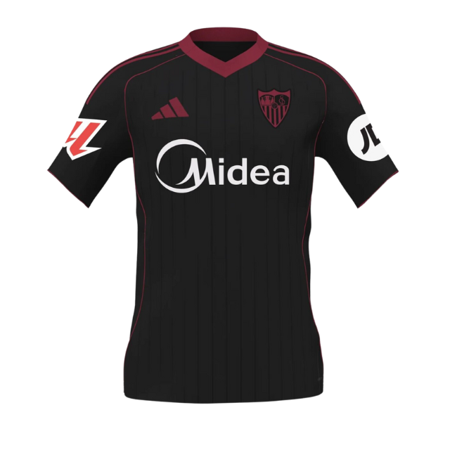 Camisa Sevilla Third 25/26 - Torcedor Masculina - Preta