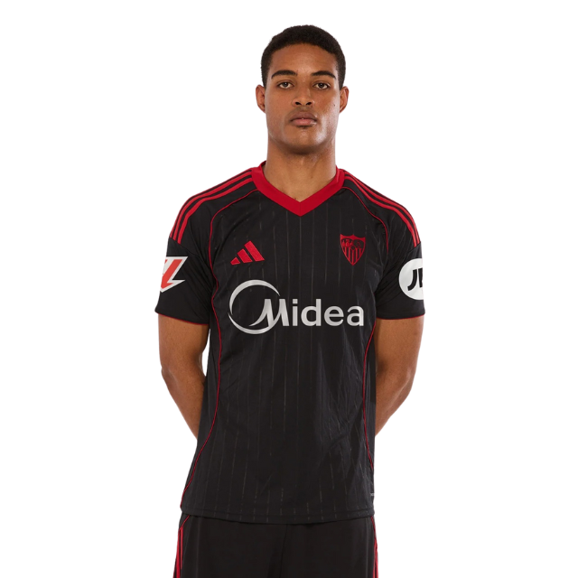 Camisa Sevilla Third 25/26 - Torcedor Masculina - Preta