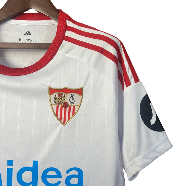 Camisa Sevilla I 25/26 - Torcedor Masculina - Branca