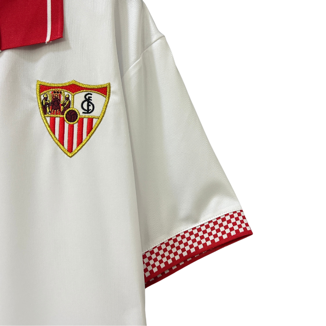 Camisa Retrô Sevilla 12/13 Home - Torcedor - Branca