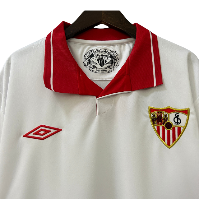 Camisa Retrô Sevilla 12/13 Home - Torcedor - Branca