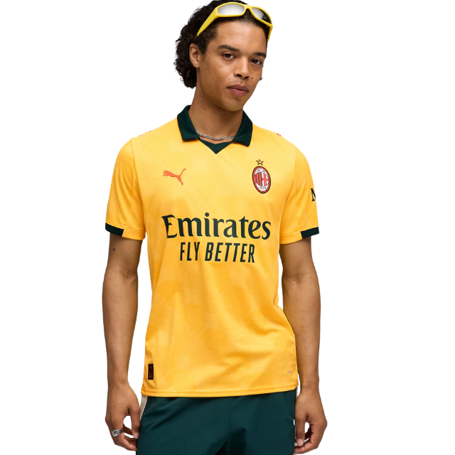 Camisa AC Milan III 25/26 - Torcedor Masculina - Amarela