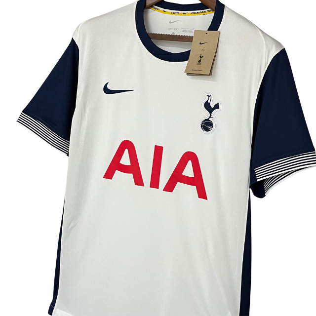 Camisa Tottenham I 24/25 - Torcedor Masculina - Branca com detalhes em azul