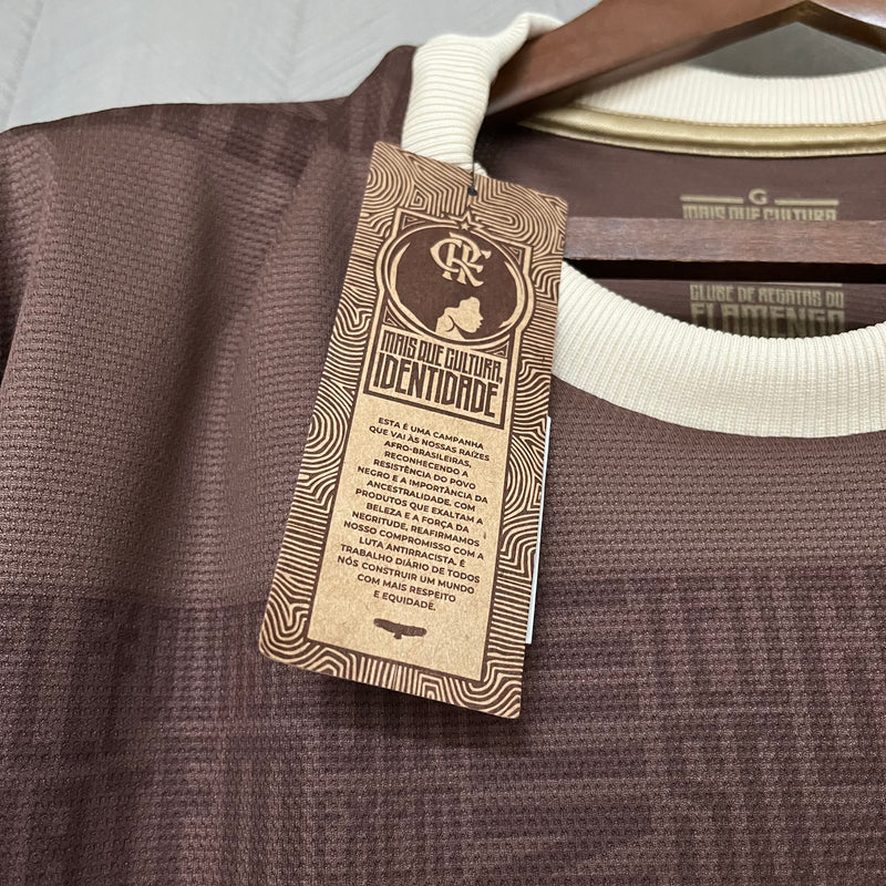 Camisa Flamengo identidade 24/25 -Torcedor Masculina - Marrom