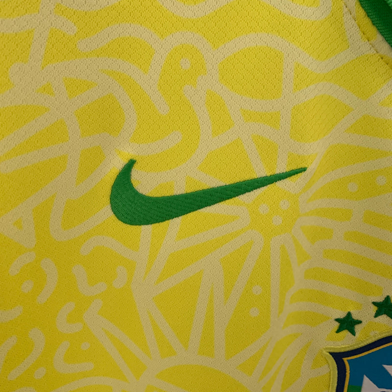 CAMISA HOME SELEÇÃO BRASILEIRA 2024/25 - AMARELA