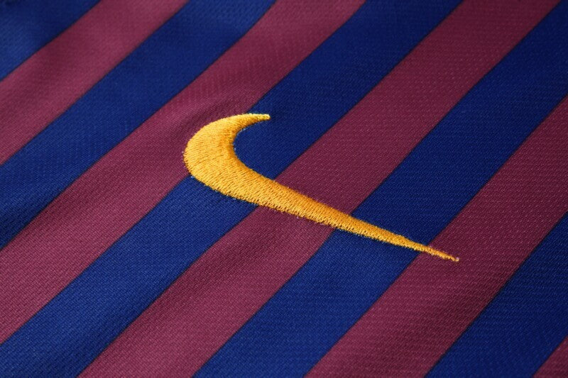 Camisa Barcelona Home 18/19 Torcedor Retrô - Masculina Azul e Grená