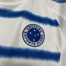 Camisa Cruzeiro II 25/26 - Torcedor Feminina - Branca com detalhes em azul