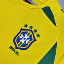 Camisa Retrô Seleção Brasileira 2002 Home - Torcedor - Amarela