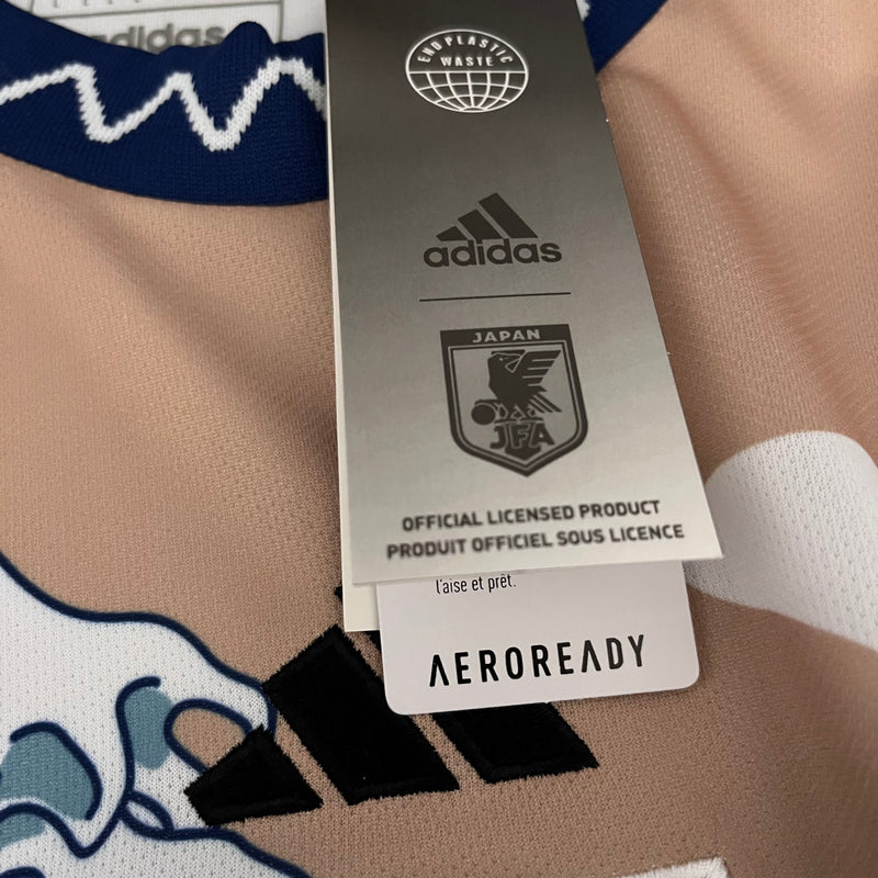 Camisa Japão Edição especial 24/25 - Torcedor Masculina - Bege com detalhes em azul e branco