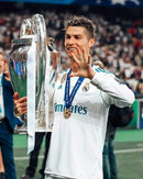 Camisa Retrô Real Madrid I 17/18 - Masculina - Branca com detalhes em azul