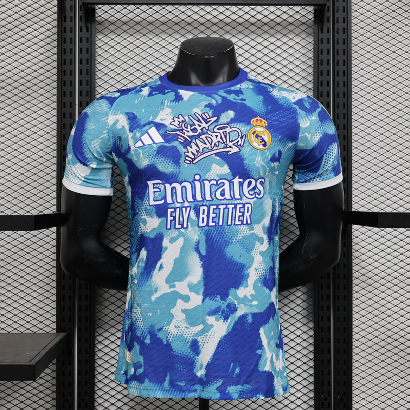 Camisa Real Madrid Edição Especial 2024/25 Jogador Adidas Masculino - Azul e Branca