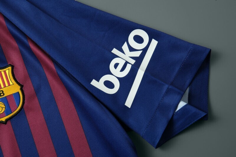 Camisa Barcelona Home 18/19 Torcedor Retrô - Masculina Azul e Grená