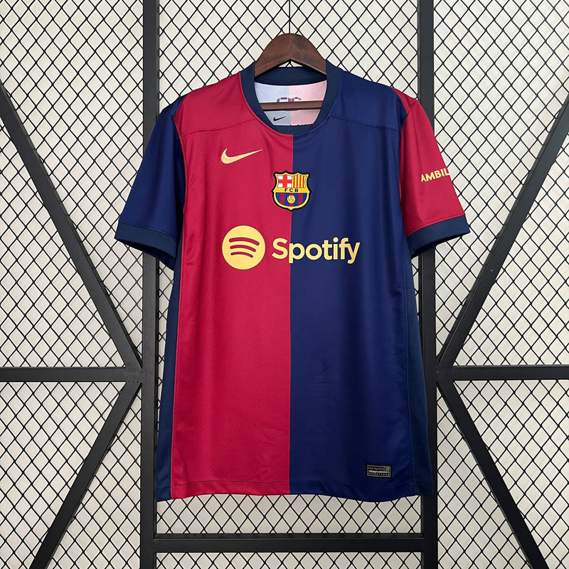 CAMISA LANÇAMENTO DO BARCELONA 24/25 AZUL E VERMELHO