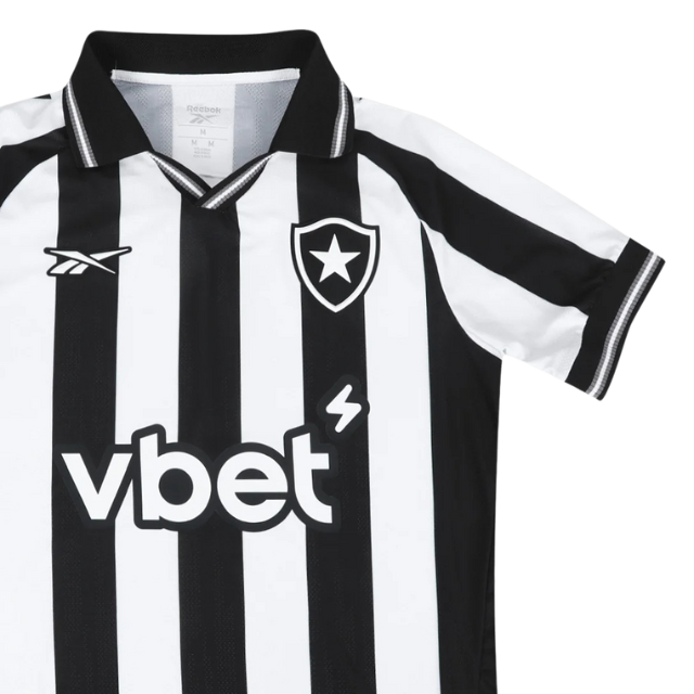 Camisa Botafogo Home 25/26 - Torcedor Masculina - Preto e branco