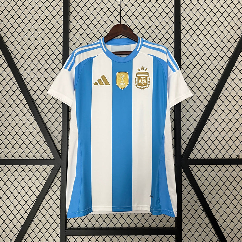 CAMISA LANÇAMENTO DA SELEÇÃO DA ARGENTINA 2024 AZUL E BRANCO