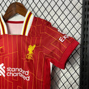 Kit Infantil Liverpool I 24/25 - Vermelho com detalhes em amarelo