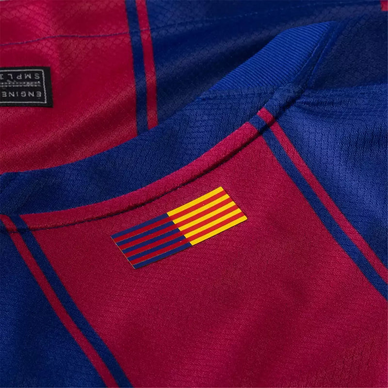 Camisa Barcelona I 25/26 - Torcedor Masculina - Azul e vermelha
