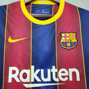 Camisa Retrô Barcelona Home 20/21 Torcedor Masculina - Azul e Grená