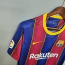 Camisa Retrô Barcelona Home 20/21 Torcedor Masculina - Azul e Grená