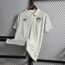 Camisa Fluminense 120 anos Torcedor Masculina - Branca e Cinza