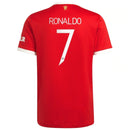 Camisa Manchester United Home  21/22 - Torcedor Masculina - Personalizada RONALDO N° 7 Vermelha - Fonte Champions League