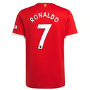 Camisa Manchester United Home  21/22 - Torcedor Masculina - Personalizada RONALDO N° 7 Vermelha - Fonte Premier League