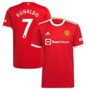 Camisa Manchester United Home  21/22 - Torcedor Masculina - Personalizada RONALDO N° 7 Vermelha - Fonte Premier League
