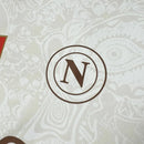 Camisa Napoli Away 25/26 - Torcedor EA7 Masculinon - Branca e dourada