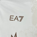 Camisa Napoli Away 25/26 - Torcedor EA7 Masculinon - Branca e dourada