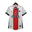Camisa Retrô Paris Saint-Germain II 1998/1999 - Torcedor Masculina - Branca, azul e vermelha
