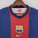 Camisa Retrô Barcelona Home 98/99 Torcedor Masculina - Azul e Grená