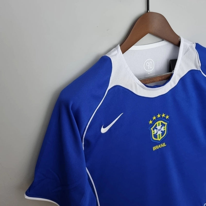 Camisa Retrô Seleção Brasileira 2004 II - Torcedor - Azul