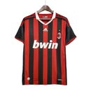 Camisa Retrô AC Milan 2009/2010 - Masculina - Vermelha e preta