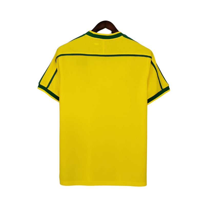 Camisa Retrô Seleção Brasil 1997/98 Home - Amarela