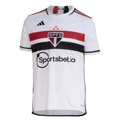 Camisa São Paulo I 23/24 - Torcedor Masculina - Branca com patrocínio