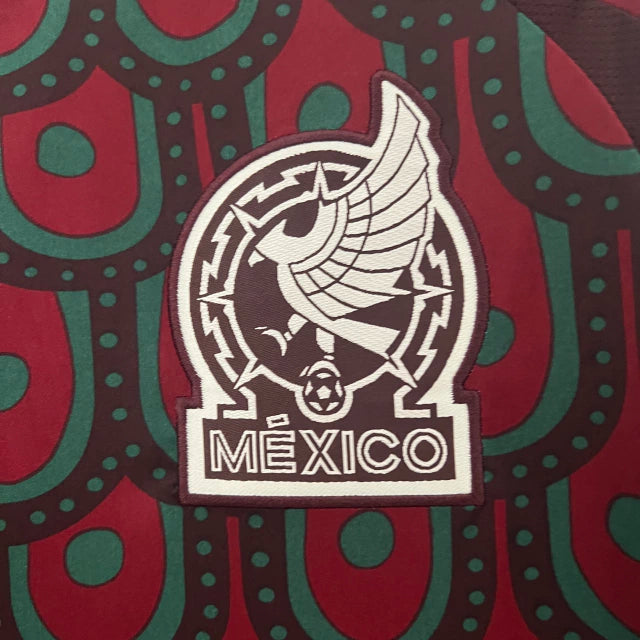 Camisa Seleção México I 2024/25 - Masculina Torcedor - Grená
