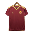 Camisa Seleção Venezuela I 24/25 - Torcedor Masculina - Vinho com detalhes em dourado