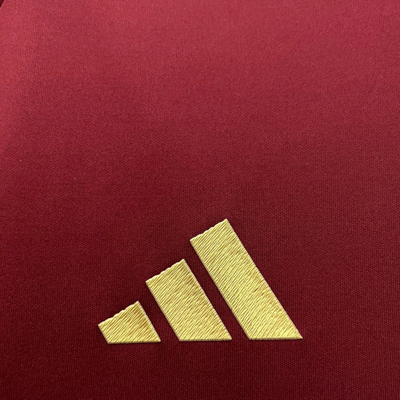 Camisa Seleção Venezuela I 24/25 - Torcedor Masculina - Vinho com detalhes em dourado