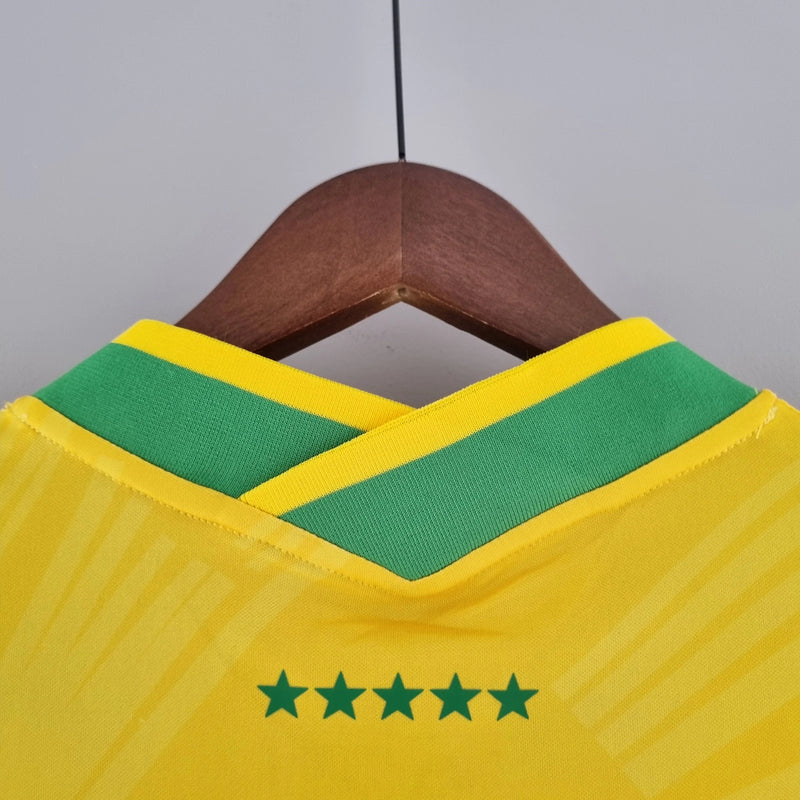 Camisa Seleção Brasileira Edição Especial Cristo Redentor Torcedor Masculina - Amarela