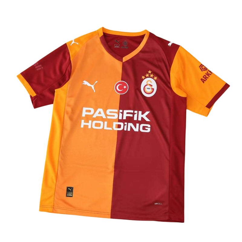 Camisa Galatasaray I 25/26 Torcedor Masculina - Amarelo e vermelho