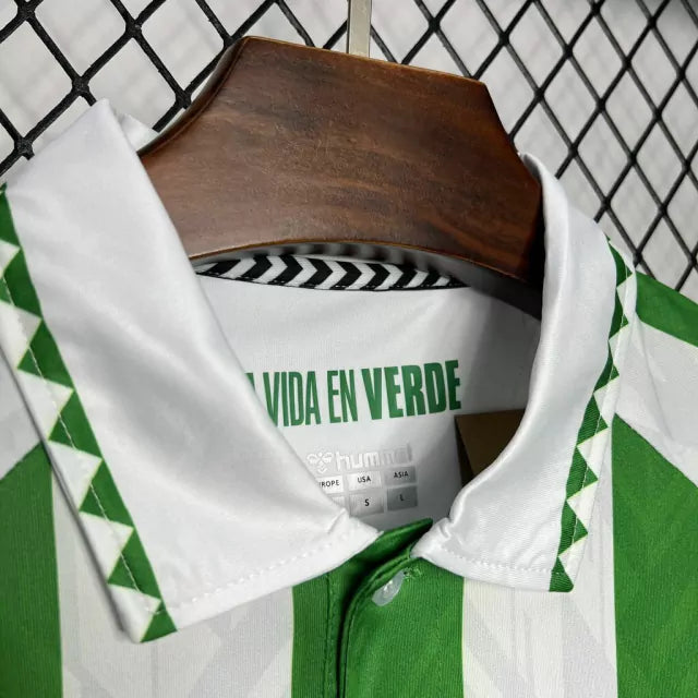 Camisa Real Bétis Home 24/25 Masculina Torcedor - Verde e Branco