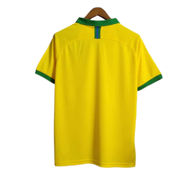 Camisa Seleção Brasileira I 19/20 Torcedor Masculina -Amarela com a Gola Verde