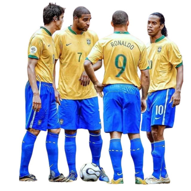 Camisa Retrô  Seleção Brasileira 2006 Home - Torcedor Masculina - Amarelo
