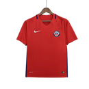 Camisa Retrô Seleção Chile I 2016/17 - Vermelha com detalhes em azul