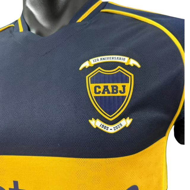Camisa Boca Juniors Away 2025/26 Versão Jogador Masculino - Azul e amarela
