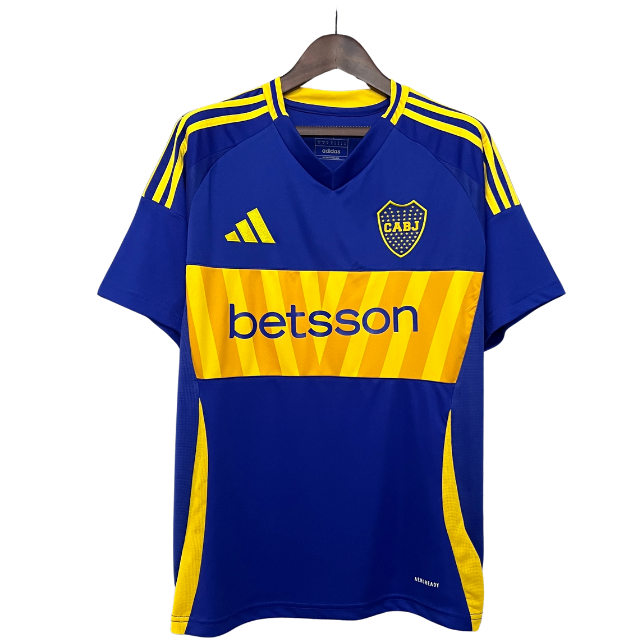 Camisa Boca Juniors I 24/25 - Torcedor Masculina - Azul com detalhes em amarelo