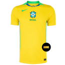 Camisa Seleção Brasileira I 25/26 - Torcedor Masculina - Amarela com detalhes em verde