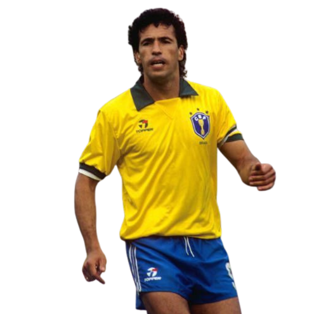 Camisa Seleção Brasileira Retrô I 88/90 - Torcedor - Amarela com gola verde