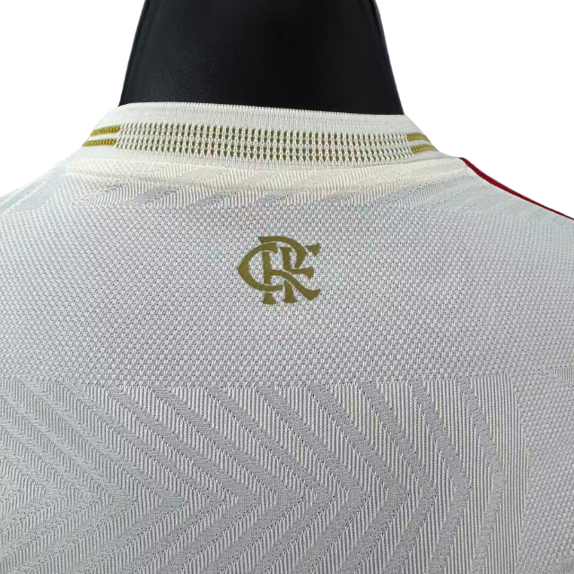 Camisa Flamengo Third 25/26 - Versão Jogador Masculina - Branco e Dourado