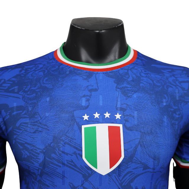 Camisa Seleção Itália I Edição especial 24/25 - Jogador Masculina - Azul